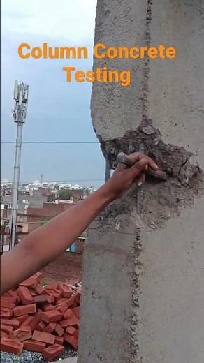 Column Concrete Testing after Casting | column reinforcement details