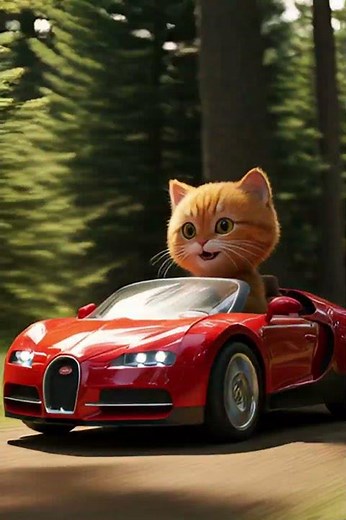 Cat Driving Vehicle Comedy | Cute & Funny Cat Adventure