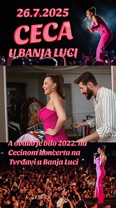 Za tačno 10 dana CECA će održati veliki solistički koncert u Banja Luci, a ovako je bilo 2022. godine na njenom prvom nastupu na Kastelu! #Ceca #BanjaLuka #Kastel #TvrđavaKastel #Ceca2025 | Ceca Press
