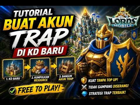 Tutorial buat akun trap di kd baru free to play - Lords Mobile