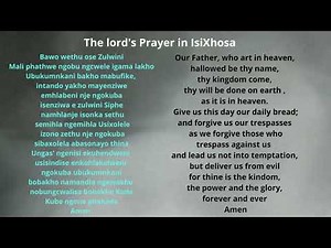 The Lord's Prayer in IsiXhosa