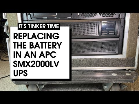 Replacing the Battery in an APC Smart-UPS SMX2000LV | Hot-Swappable Battery Replacement