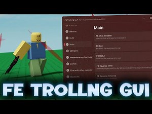 FE Trolling GUI Script - ROBLOX EXPLOITING