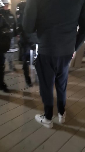 Vladimir Stimac i policija na protestima