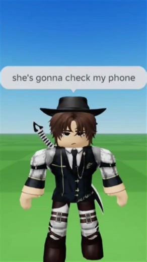 She's gonna check my phone (new version) #roblox #robloxedit
