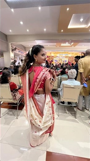 🌺 Stunning Bengali Saree Look | Durga Puja Pandal Vibes✨🙏 # #bengaliculture #saree #maa