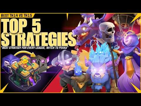 Top 5 "Th14 Attack Strategy 2026" | Th14 Best Attack Strategy For Every League| Th14 Mismatch Attack
