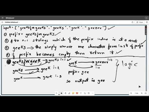 Longest Common Prefix of Strings - Easy - GeeksforGeeks