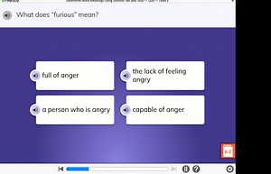 What does "furious" mean?full of angerthe lack of feeling ang... | Filo