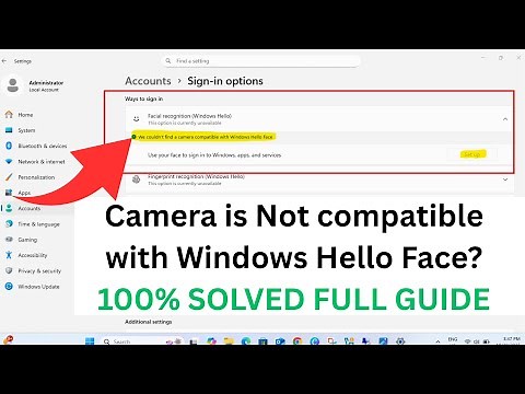 How To Fix We couldn't find a camera compatible with Windows Hello Face In Windows 11/10 ✅
