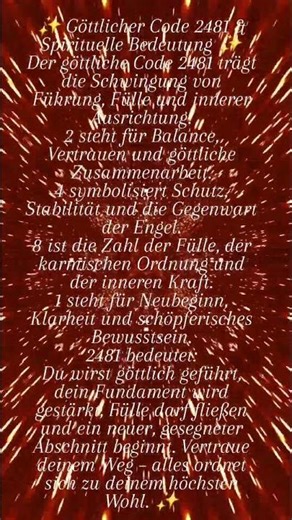 Göttliche Code 2481 & Spirituelle Bedeutung