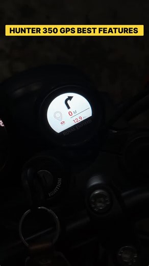 Saran Ka Chora on Instagram: "HUNTER 350 GPS NAVIGATION BEST FEATURES 🔥💯 #reels #instagood #royalenfield #hunter #viral"