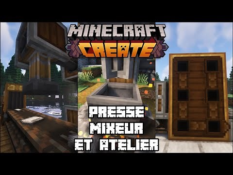 Minecraft Create [FR] - La presse, le mixeur et l'atelier mécanique #3