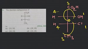 The absolute configuration of is :... | Filo