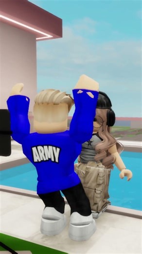 I took her spot for the copines dance then… 😳 #roblox #shorts
