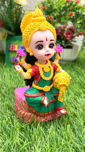8 inch Maa Lakshmi Making With Clay🙏🌺🏵️Makeover Of Goddess Lakshmi Maa🙏🙏🙏#lakshmi #tridevi