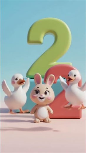 Learn Number 2 🦆 | Two Dancing Ducks | Counting for Kids📝
