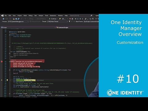 One Identity Manager | Overview #10 | Customization Overview
