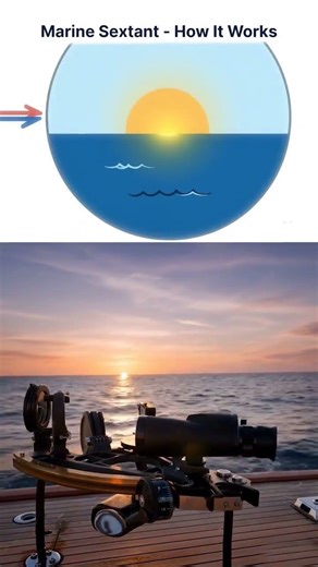🧭 MARINE SEXTANT EDUCATIONAL POST: How It Works! 🧭