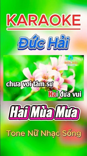 Hai Mùa Mưa Tone Nữ Nhạc Sống Bolero | Karaoke Beat Chuẩn Dễ Hát #karaoke #tonenu #bolero #nhacsong