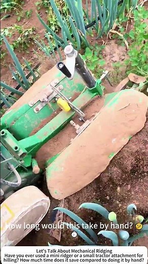 Mini Ridger for Scallions – Fast Row Preparation in the Vegetable Field 🌿