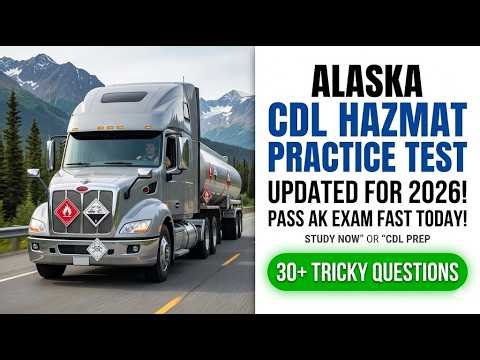 2026 Alaska CDL Hazmat Practice Test | Pass Your AK DMV H Endorsement Exam Fast Today