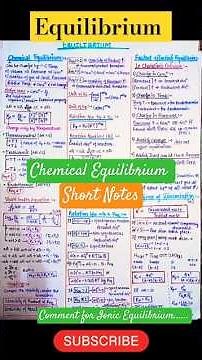 Chemical Equilibrium Class 11 Short Notes || one shot || Chemistry | NEET | JEE |#neet #mbbs #jee