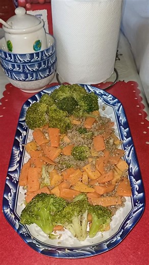 Delicious and healthy broccli vegetables 💜💚❤️