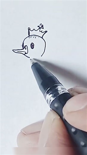 Cute Duck Drawing in 30 Seconds! 😍🦆 #Shorts