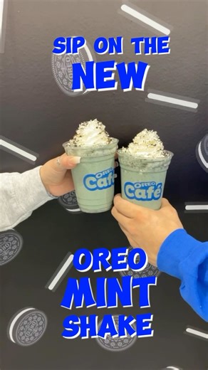 The New #OREO Mint Shake has dropped at the #OREOCafe 💙🍦 Try it now for a limited time! | IT'SUGAR