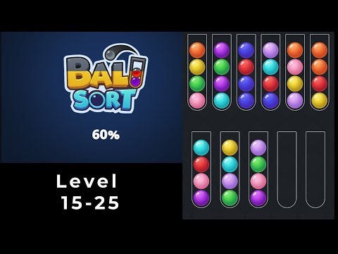 Ball Sort Puzzle Game Level 15-25 🎮 🎮