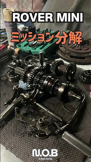 MINI異音修理#3 ミッション分解 これが原因か〜 #エンジン載せ替え #クラシックミニ #ローバーミニ #diy #ミッション異音#ベアリング