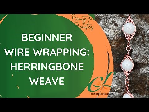 EASY Wire Wrap Herringbone Weave: 👩‍🏫Handmade Jewelry Tutorial