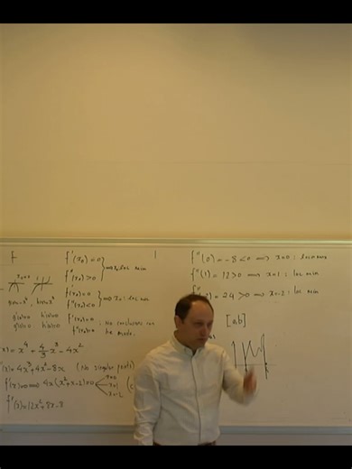 One-Variable Calculus SF1685 A KTH Course Lecture 11, Part 2, Optimization, Concavity, and Inflection Points #math #mathematics #maths #calculus