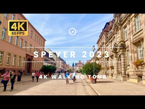Speyer, Germany 🇩🇪 4K - Walking Tour 2023 - Walk to the Iconic Cathedral ⛪️