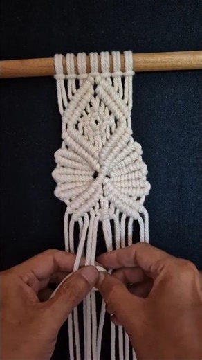 Macramé wall hanging 4mm pure cotton rope #macramé #macrametutorial #diy #macramewallhanging
