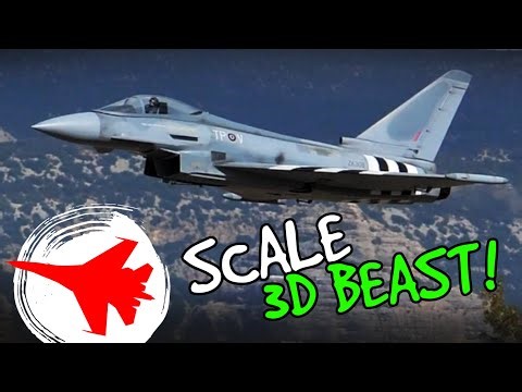BIG RC Eurofighter with Thrust Vectoring ✈️ Scale Looks, 3D Beast!