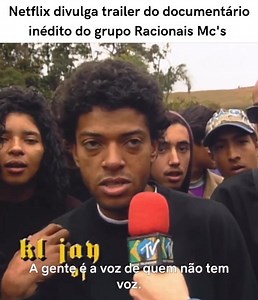 144K views · 9.8K reactions | A plataforma de streaming @netflixbrasil liberou o trailer do documentário inédito do grupo @racionaiscn 勞♥️ Se liga! | RAP Nacional | Facebook