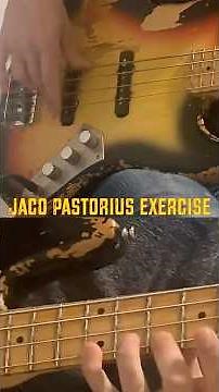 Insane Jaco exercise (Major scale group of 4 notes) #jacopastorius #bass #basslessons #bassplayer