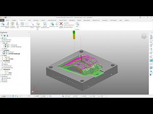 PowerMill 2019 Tutorial 5 | 3D Milling Rough Machining & Rest Roughing