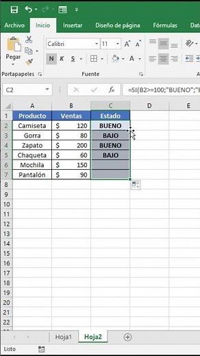 How to use the IF function in Excel to display automatic results #excel #shorts #exceltips