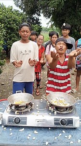 Popcorn challenge #highlights2025 #challenge #funny #food #fypシ #comedy | Chefbu Fam