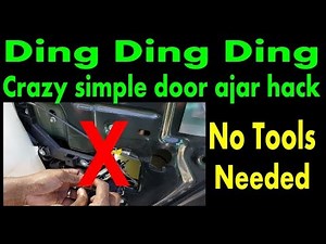 2003 Ford Expedition Door ajar ding, Easy simple fix with no tools