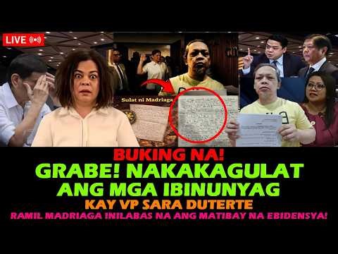 VP SARA DUTERTE BUKING NA! RAMIL MADRIAGA INILABAS NA ANG MATIBAY NA EBIDENSYA! LUISTRO MARCOS PBBM