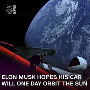 Ground Control to Major Tom, SpaceX has really made the grade... Elon Musk's space transport company has successfully launched the Earth's largest rocket out of this world - cameras on board are currently showing a dummy called Starman driving a Tesla sports car towards Mars. | Channel 5 News