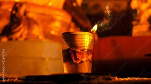 Oil lamp Background, oil lamp animation, Diya flame animation, motion graphics, advertising, concept design for Festival.