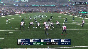 Nico Collins' 13-yard catch and run moves WR over 1,000 yards on the season