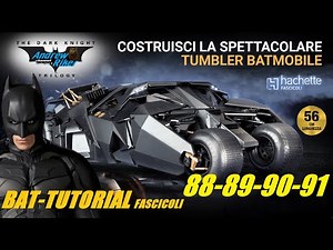 TUMBLER BATMOBILE Hachette *** Bat-Tutorial fascicoli 88 - 91 *** OFFICIAL ITALIAN TEAM ***