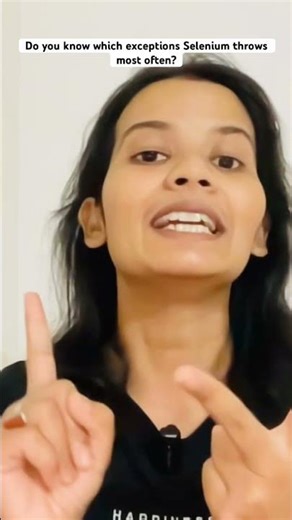 Do you know which exceptions Selenium throws most often? #education #interview #testing