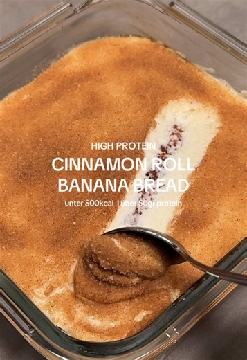 High Protein Zimtschnecken Bananenbrot Rezept